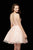 Angela & Alison - 72039 Sleeveless Embellished Tulle Cocktail Dress In Pink