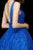 Angela & Alison - 72039 Sleeveless Embellished Tulle Cocktail Dress In Blue