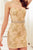Angela & Alison - 72042 Beaded Illusion Jewel Mini Dress In Neutral