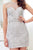 Angela & Alison - 72042 Beaded Illusion Jewel Mini Dress In Silver