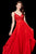 Angela & Alison - 72060 Sequined Chiffon A Line Dress In White
