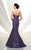 Ivonne D - Lace Tiered Mermaid Gown 216D49 in Purple