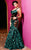 MNM Couture - 7213 Ruffled Deep Sweetheart Mermaid Dress In Green