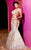 MNM Couture - 7213 Ruffled Deep Sweetheart Mermaid Dress In Neutral