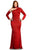 Johnathan Kayne - 7215K One Shoulder Fitted Evening Dress In Red
