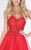 Shorts by Mon Cheri - MCS21664 Dress in Red