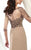 Montage by Mon Cheri - 216969 Chiffon Slim A-line Gown - 2 pcs Caramel In Size 20 and Smoke in size 20 Available