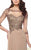 Montage by Mon Cheri - 216969 Chiffon Slim A-line Gown - 2 pcs Caramel In Size 20 and Smoke in size 20 Available