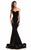 Johnathan Kayne - 7226 Art Deco Sweetheart Trumpet Gown in Black