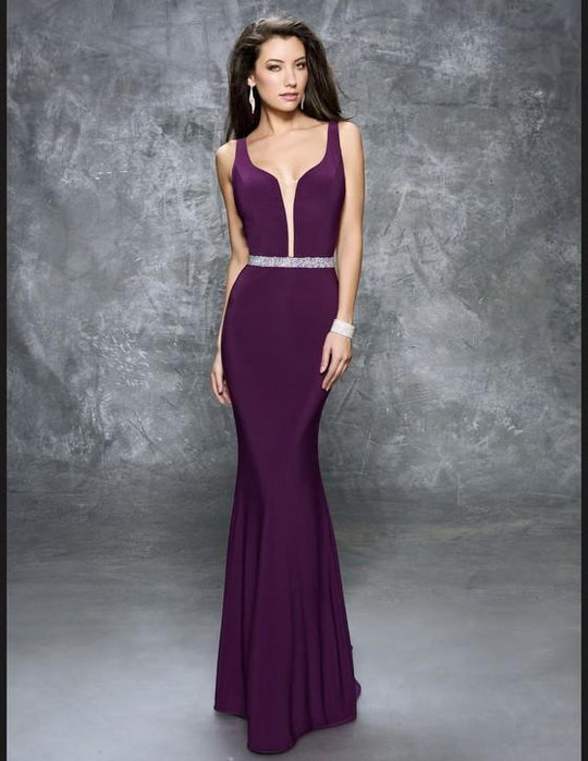 NINA CANACCI - 7230 DRESS IN AUBERGINE