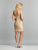 Dave & Johnny - A7239 Jeweled Deep V-neck Sheath Dress In Neutral