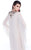 Shail K - Elegant Beaded V-Neck Trumpet Gown 1032  in Neutral