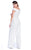 Shail K - Bejeweled Off The Shoulder Jumpsuit 1037  In White