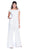Shail K - Bejeweled Off The Shoulder Jumpsuit 1037  In White