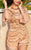 Shail K - Bead Embellished Bateau Neck Romper 1043  In Neutral