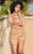 Shail K - Bead Embellished Bateau Neck Romper 1043  In Neutral