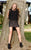 Shail K - Sheer and Sequined Cocktail Dress 1051 in Black and Brown