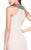 Shail K - Embellished Neckline Flowy Cocktail Dress 1065 In Neutral and Silver