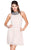 Shail K - Embellished Neckline Flowy Cocktail Dress 1065 In Neutral and Silver