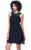 Shail K - Halter Short Dress 1067 in Black and Multi-Color