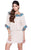 Shail K - Quarter Length Short Dress 1075 in Pink