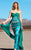 MNM Couture - 7247 Embellished Sweetheart Sheath Dress In Green