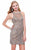 Shail K - Ornate High Illusion Sheath Cocktail Dress 1190  In Neutral and Silver