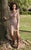 Shail K - Shimmering Quarter Sleeve Sequined Mini Dress 3122  In Gold and Neutral