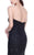 Shail K - Brilliantly Sequined Sweetheart Sheath Silk Gown 3158  In Black