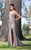 Shail K - Brilliantly Sequined Sweetheart Sheath Silk Gown 3158  In Silver
