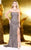 Shail K - Brilliantly Sequined Sweetheart Sheath Silk Gown 3158 In Gray