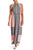 London Times - T2943MJC Sleeveless Blouson Jersey Dress in Orange and Pink