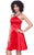 Shail K - Jeweled Neck Short Evening Dress 4012 in Red