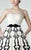 Strapless Printed Long Gown 2905