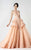 High Neck Keyhole Gown  2910