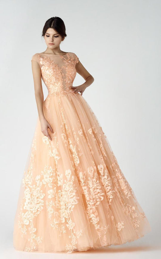 Lace Illusion Gown 2911