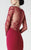 Saiid Kobeisy - 2918 Sheer Long Sleeve Mermaid Evening Gown - 1 Pc Carmine in Size 4 Available