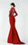 Bateau Neck Mermaid Gown 2922