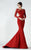 Bateau Neck Mermaid Gown 2922