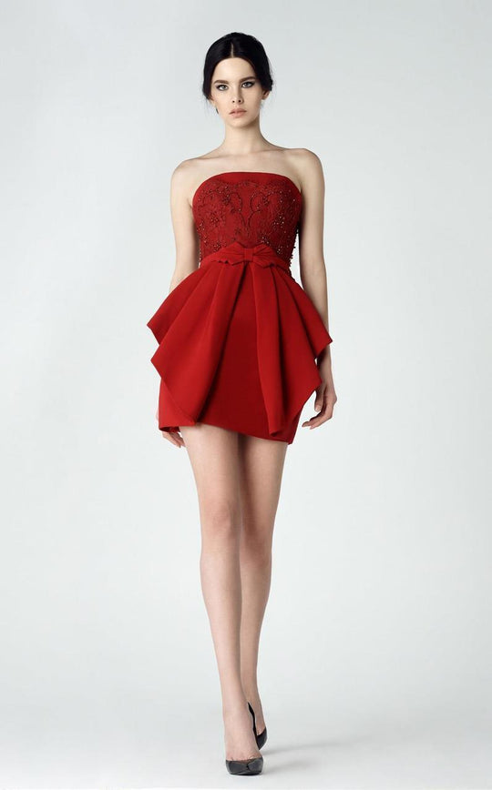 Embellished Straight Neck Dress 2926