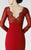Embellished V-Neck Sheath Dress 2927