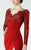 Embellished V-Neck Sheath Dress 2927