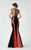Contrast Ribbon Gown 2930