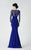 Bateau Neck Mermaid Gown 2932