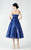 Straight Across Neck A-Line Dress 2933