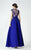 Illusion Bateau Neck A-Line Dress 2935