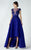 Illusion Bateau Neck A-Line Dress 2935