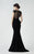 Embroidered Illusion Bateau Neck Gown 2938