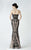 Bejeweled Lace Evening Gown 2939
