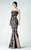 Bejeweled Lace Evening Gown 2939